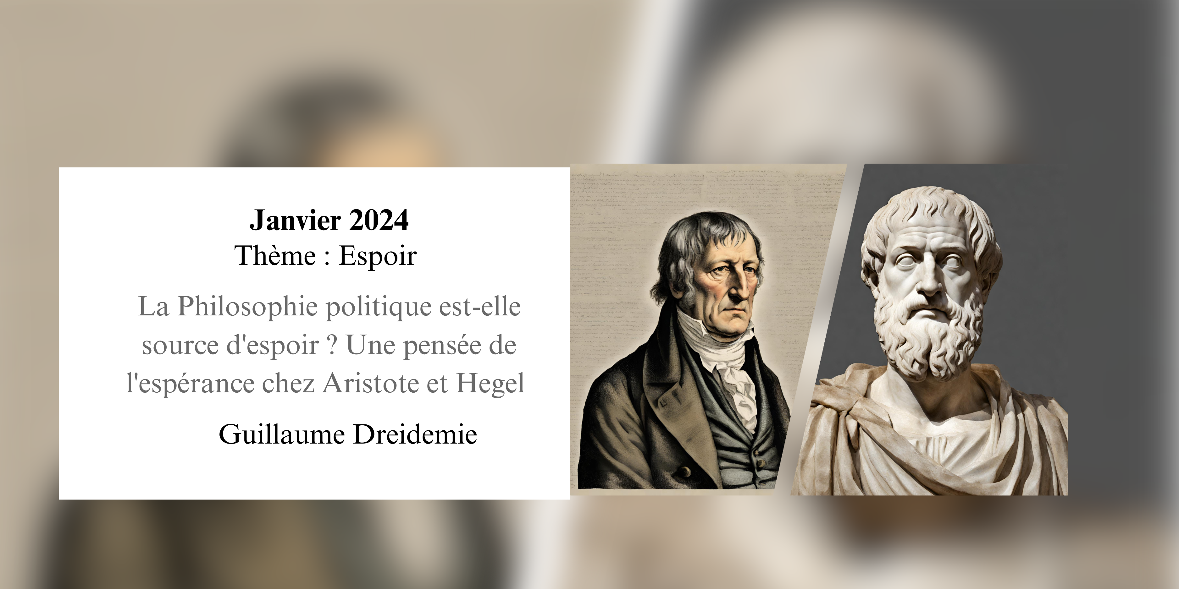 La Philosophie politique est-elle source d’espoir ? Une pensée de l’espérance chez Aristote et Hegel