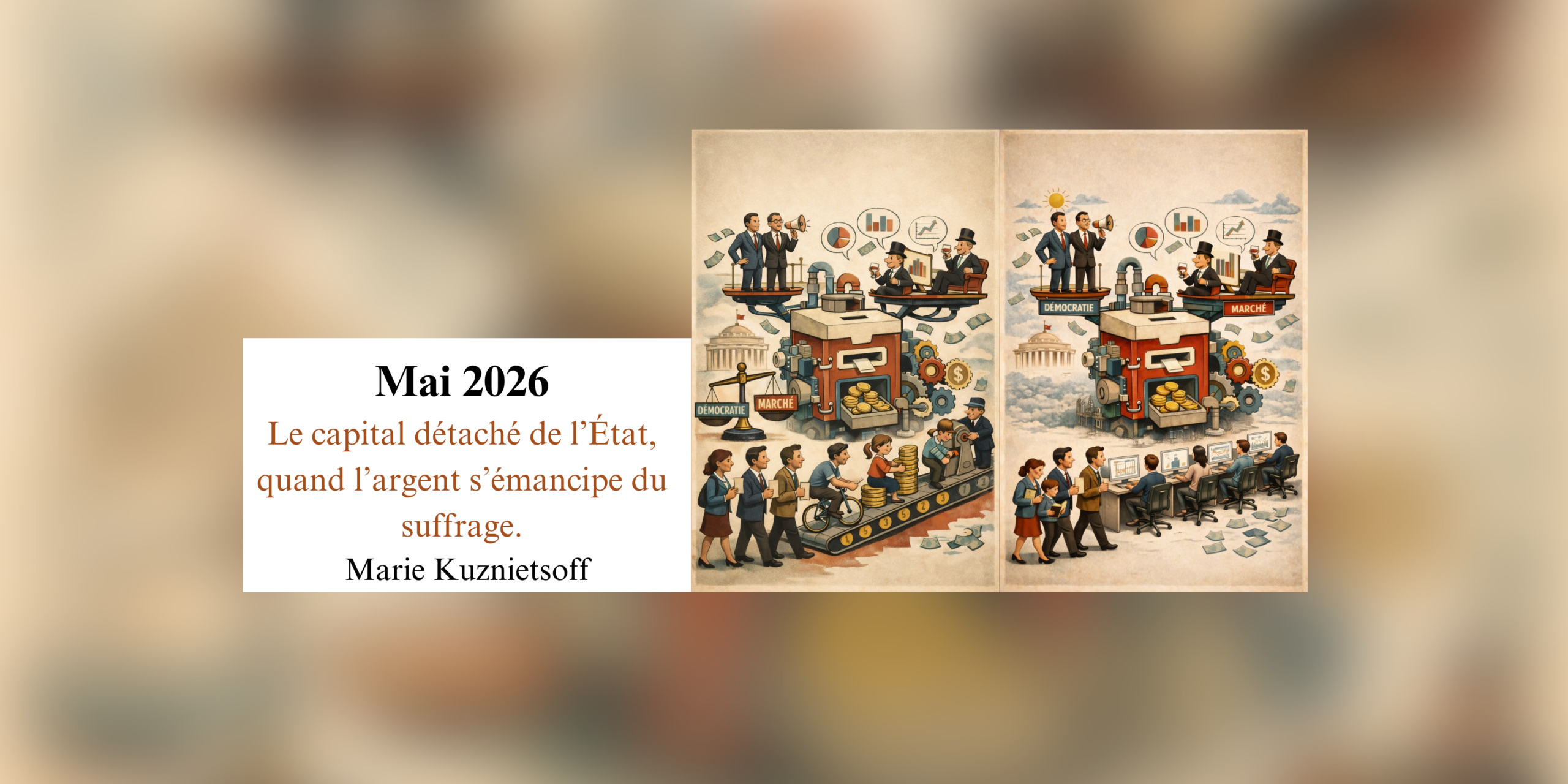 Le capital détaché de l’État, quand l’argent s’émancipe du suffrage.